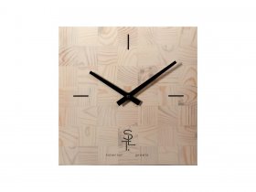 Часы настенные SLT 5196 CHESS WHITE WOOD в Дубровино - dubrovino.mebel-nsk.ru | фото