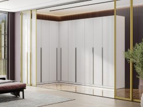 Гардеробная Эккервуд (белый) в Дубровино - dubrovino.mebel-nsk.ru | фото