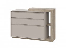 Комод 1200 22 J-Э Этна (дуб эндгрей/кашемир) в Дубровино - dubrovino.mebel-nsk.ru | фото