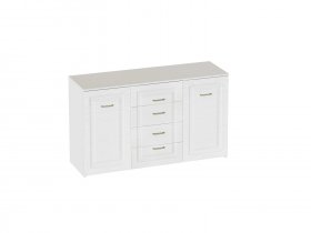 Комод 4 ящ 2 дв Манхэттен спальня в Дубровино - dubrovino.mebel-nsk.ru | фото