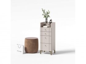 Комод 4 ящика КМ2 Одетта (дуб эндгрей/меланж) в Дубровино - dubrovino.mebel-nsk.ru | фото