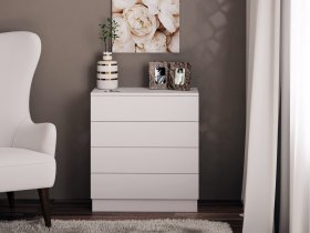 Комод Км010 (белый) в Дубровино - dubrovino.mebel-nsk.ru | фото