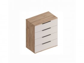Комод с ящиками Сицилия (дуб альпийский/тефия) в Дубровино - dubrovino.mebel-nsk.ru | фото