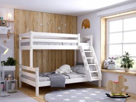 Кровать двухъярусная Адель (белый) в Дубровино - dubrovino.mebel-nsk.ru | фото