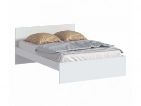 Кровать двуспальная 1,4м Бруклин СБ-3353 (белый) в Дубровино - dubrovino.mebel-nsk.ru | фото