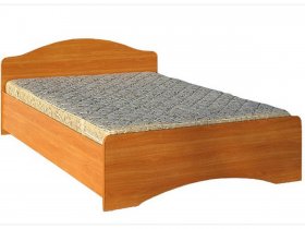 Кровать двуспальная 1,6м-1 (круглая спинка) в Дубровино - dubrovino.mebel-nsk.ru | фото