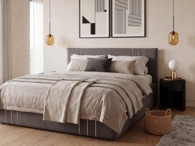 Кровать двуспальная 1,6м с подъем. мех. Леванте в Дубровино - dubrovino.mebel-nsk.ru | фото