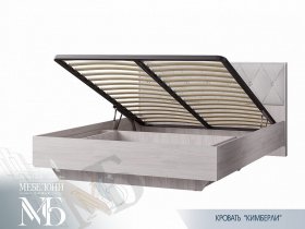 Кровать двуспальная с подъем. мех. 1,6 м  Кимберли КР-13 в Дубровино - dubrovino.mebel-nsk.ru | фото