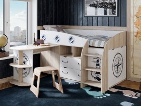 Кровать комбинированная «Немо» в Дубровино - dubrovino.mebel-nsk.ru | фото