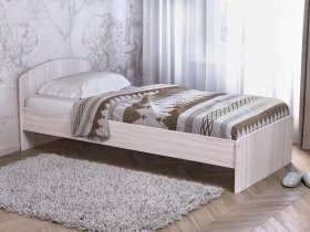 Кровать односпальная 80 с низкой спинкой (ясень шимо светлый) в Дубровино - dubrovino.mebel-nsk.ru | фото