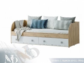 Кровать с ящиками Тренд КР-01 в Дубровино - dubrovino.mebel-nsk.ru | фото