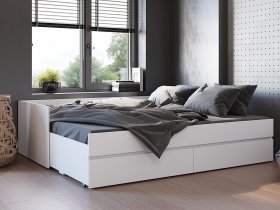 Кровать-трансформер Симпл КР-51 (белый) в Дубровино - dubrovino.mebel-nsk.ru | фото