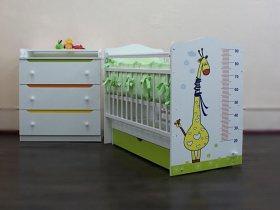 Кроватка детская Жираф с маятником в Дубровино - dubrovino.mebel-nsk.ru | фото