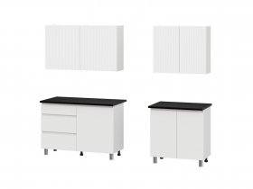 Кухонный гарнитур Эккервуд (2,0м) (SAFE) (белый) в Дубровино - dubrovino.mebel-nsk.ru | фото