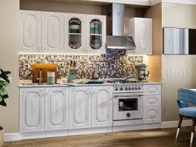 Кухонный гарнитур Лиза-2 (белый) в Дубровино - dubrovino.mebel-nsk.ru | фото