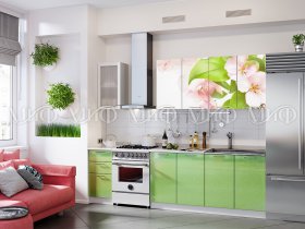 Кухонный гарнитур Яблоневый цвет в Дубровино - dubrovino.mebel-nsk.ru | фото
