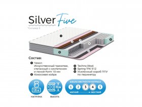 Матрас Silver Five в Дубровино - dubrovino.mebel-nsk.ru | фото