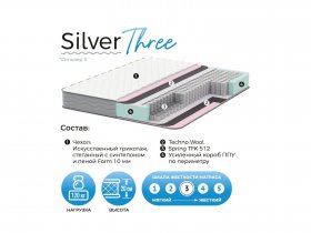 Матрас Silver Three в Дубровино - dubrovino.mebel-nsk.ru | фото