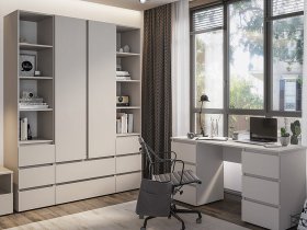 Модульная детская Люмо (кашемир) в Дубровино - dubrovino.mebel-nsk.ru | фото