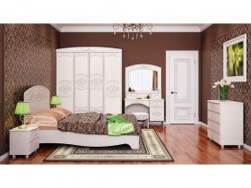 Модульная спальня Каролина в Дубровино - dubrovino.mebel-nsk.ru | фото