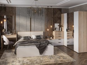 Модульная спальня Норд в Дубровино - dubrovino.mebel-nsk.ru | фото