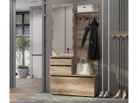 Прихожая ПР-04 Энигма (венге/дуб каньон) в Дубровино - dubrovino.mebel-nsk.ru | фото