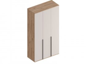 Шкаф 3-ств Сицилия (дуб альпийский/тефия) в Дубровино - dubrovino.mebel-nsk.ru | фото