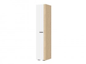 Шкаф 400 ШК-01 Санса (дуб сонома/белый) в Дубровино - dubrovino.mebel-nsk.ru | фото