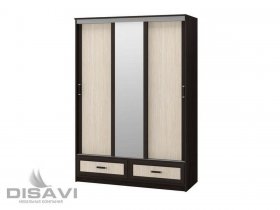 Шкаф-купе 3-х створчатый 1.5м Модерн в Дубровино - dubrovino.mebel-nsk.ru | фото