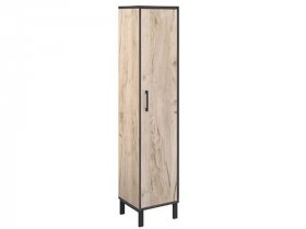 Шкаф-пенал Шк031.0 Гермес лофт (дуб крафт серый) в Дубровино - dubrovino.mebel-nsk.ru | фото