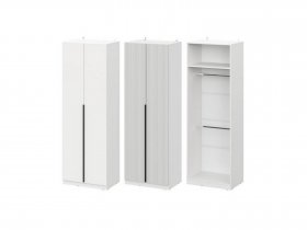 Шкаф ШК-75 Эккервуд (белый) в Дубровино - dubrovino.mebel-nsk.ru | фото