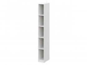 Шкаф-стеллаж ШК-25 Эккервуд (белый) в Дубровино - dubrovino.mebel-nsk.ru | фото