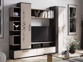 Стенка «Дакота» (венге/дуб молочный) в Дубровино - dubrovino.mebel-nsk.ru | фото