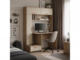 Стол письменный Лайт 03.243  (плэйн/сатин) в Дубровино - dubrovino.mebel-nsk.ru | фото