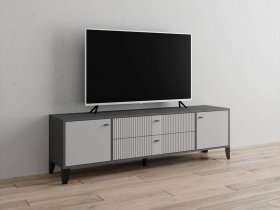 Тумба под ТВ Парус-10 (графит/светло-серый) в Дубровино - dubrovino.mebel-nsk.ru | фото