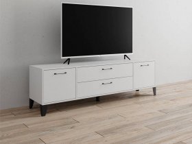 Тумба под ТВ Парус-13 (белый) в Дубровино - dubrovino.mebel-nsk.ru | фото