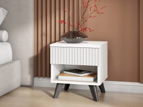 Тумба прикроватная Эккервуд (белый) в Дубровино - dubrovino.mebel-nsk.ru | фото