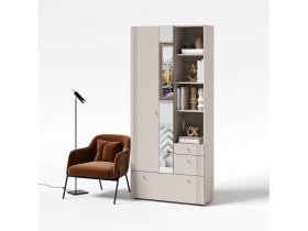 Вешалка с зеркалом ВШ1 Одетта (дуб эндгрей/меланж) в Дубровино - dubrovino.mebel-nsk.ru | фото
